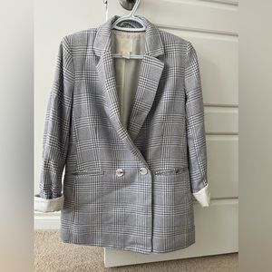 H&M blazer (grey blue)